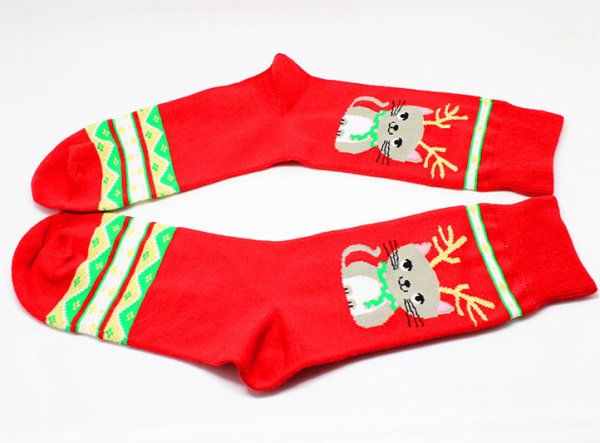 Big Red Cotton Christmas Mid-calf Personality E-commerce Socks Gift Socks