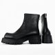 Square Martin Boots Men's Thick Soles European And American Lovers High Top Leather