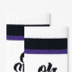 Street Sports Men's Korean Version Of The Letter White Mid-tube Thickened Basketball Socks