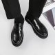 Men's Black Calfskin Soft-soled Leather Shoes
