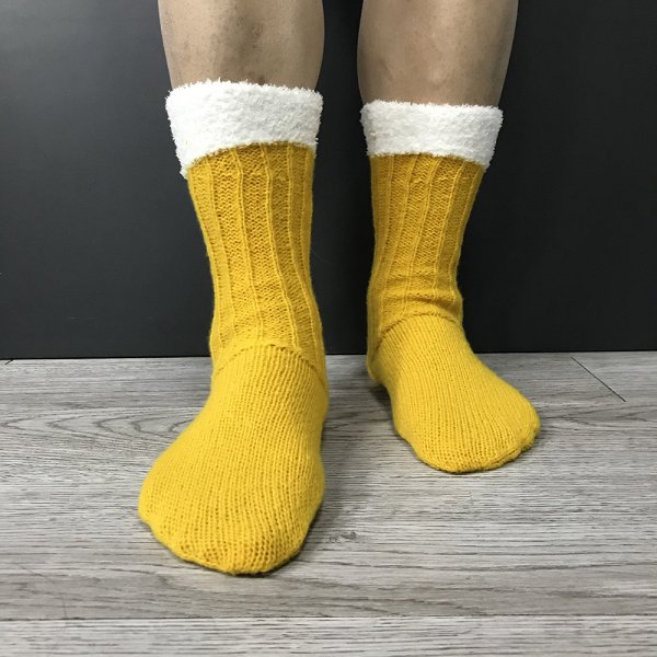 European And American Beer Socks Color Matching Home Floor Socks Thermal Middle Tube