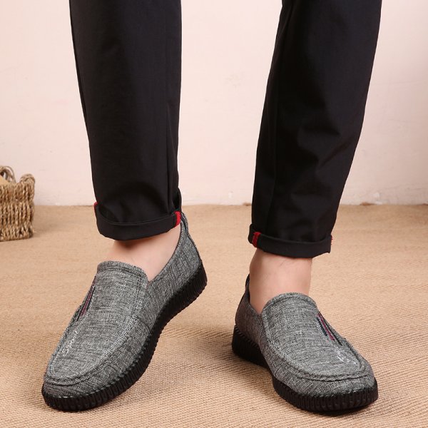 Men's Shoes Cloth Shoes Tendon Soft Sole Casual Breathable Shoes